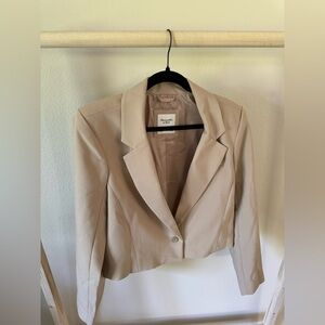 New! Cropped Tan Blazer